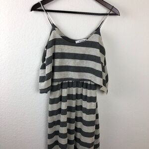 Hi Beam Womens Dress, Gray Stripe Lined